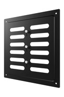 Решетка вентиляционная MER регулируемая 200х200 окрашенная сталь черный ERA